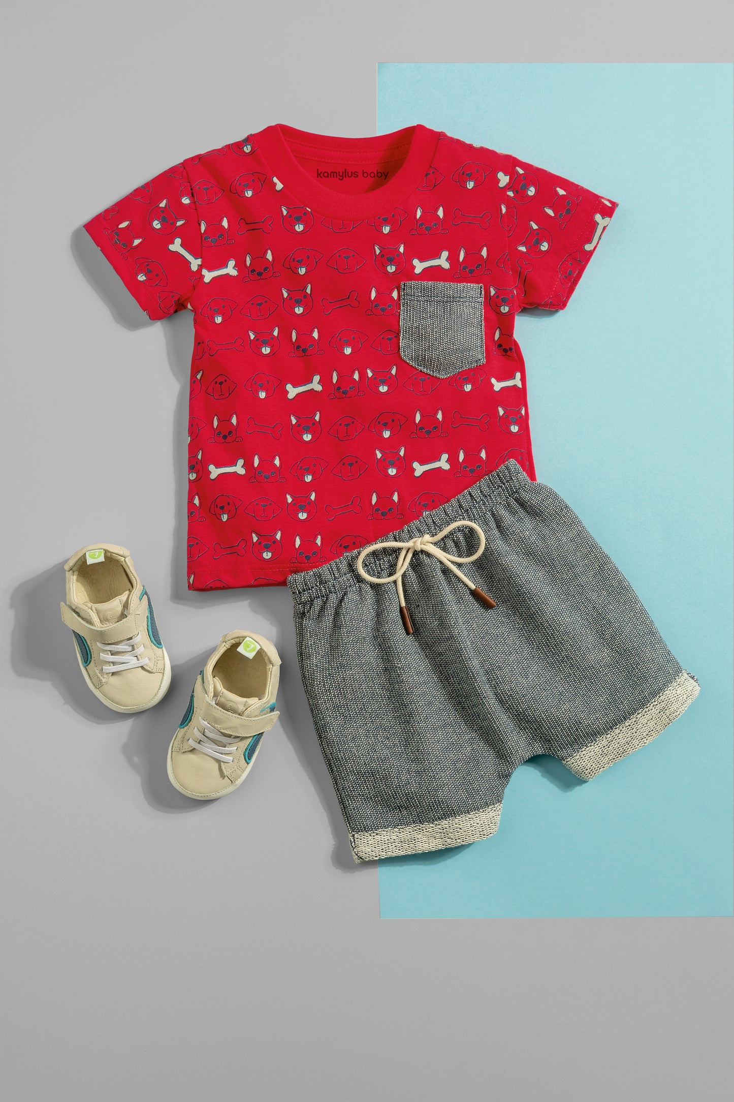 Baby Dog and Bone Shirt and Shorts Set