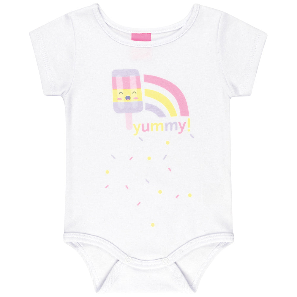 Baby Neon Ice-cream Top and Shirts Set