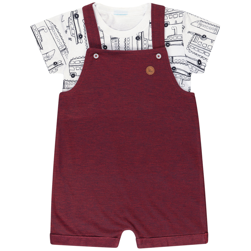 Baby Dungaree and Shirt Set