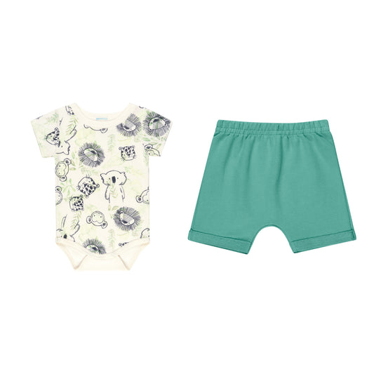 Baby Koala Babygrow and Shorts Set