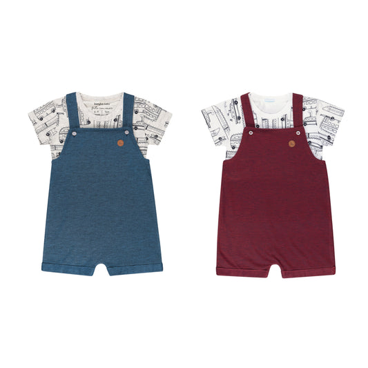 Baby Dungaree and Shirt Set