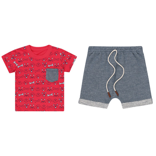 Baby Dog and Bone Shirt and Shorts Set